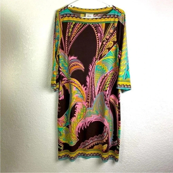 NEW Beige by ECI Size 6 Multicolor Boho Dress NWT - Picture 1 of 10